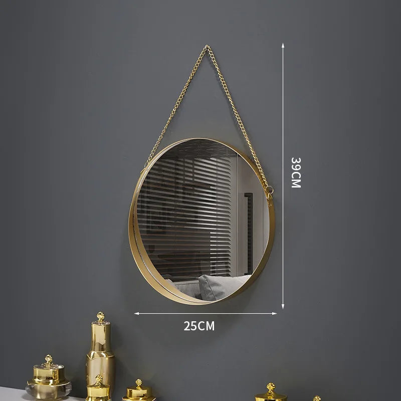 miroir mural rond créatif pour décoration intérieure et maquillage - vue 8 sur 13