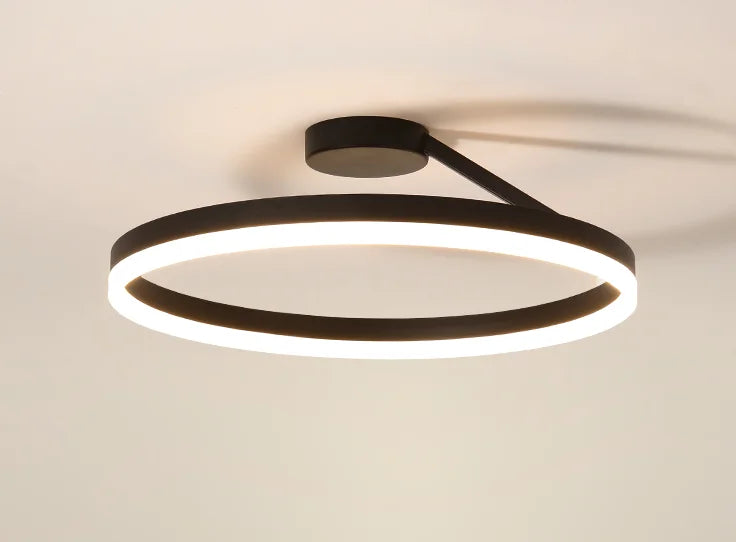 LED-Deckenleuchte Ring Design nordisch minimalistische Innenbeleuchtung