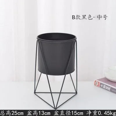 support de plante moderne en fer pour décoration intérieure et extérieure - vue 16 sur 18