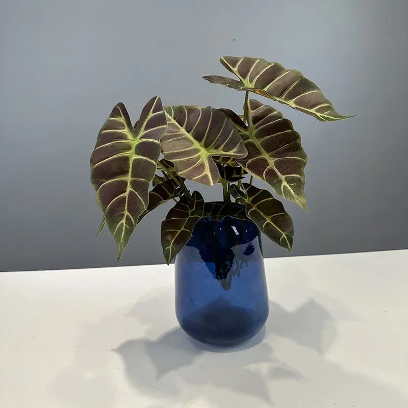 lot de 2 feuilles artificielles pour décoration de fête automne - vue 2 sur 10