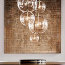 Moderne Pendelleuchte aus Glas für elegante Innendekoration