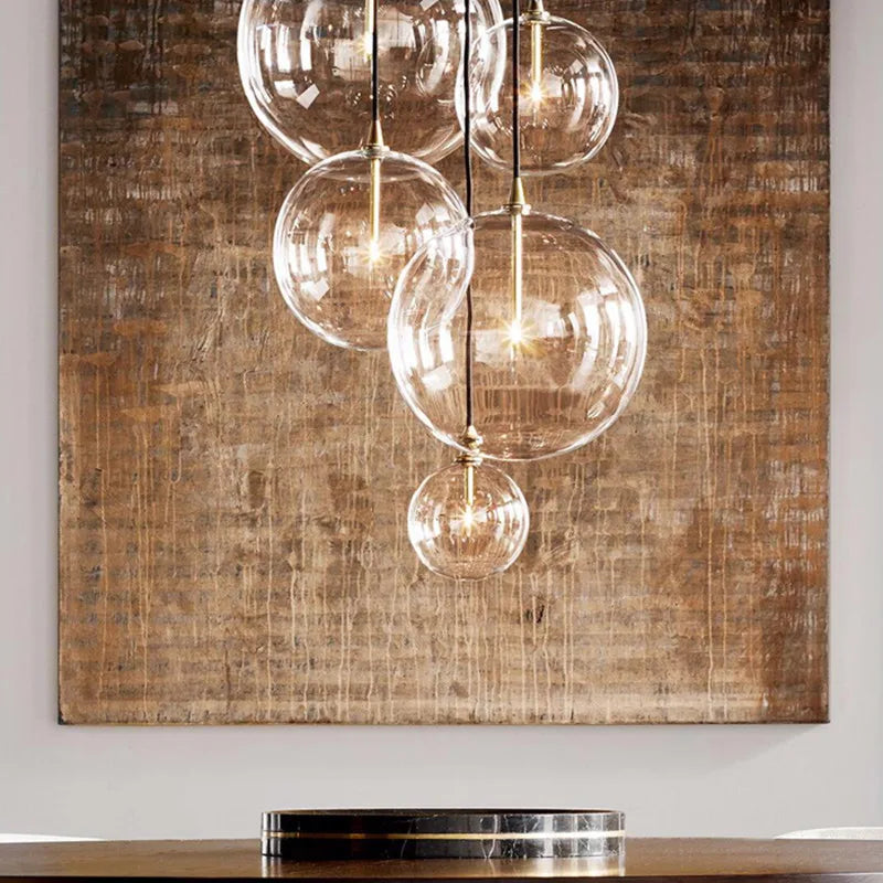 Moderne Pendelleuchte aus Glas für elegante Innendekoration - vue 3 sur 10
