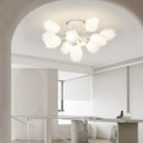 lustre moderne à led en fleurs de lys pour intérieur décoratif