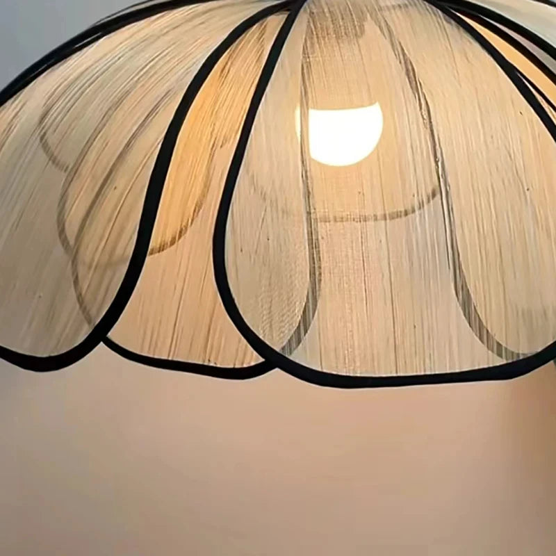 lampe suspendue moderne en tissu pour décoration artistique - vue 6 sur 11