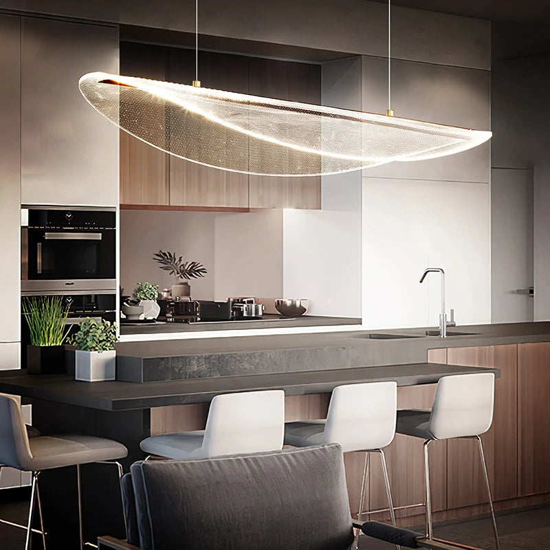 lustre acrylique moderne pour maison et restaurant - vue 4 sur 10