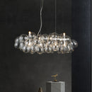 lustre moderne moonriver en verre suspendu pour décoration
