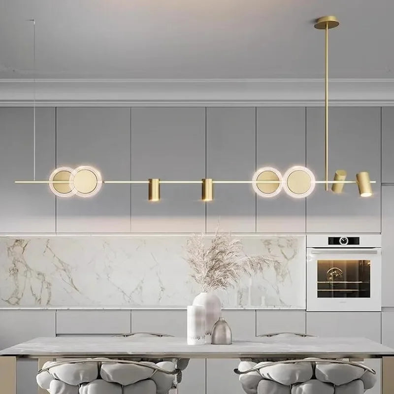 suspension à led nordic line design moderne pour décoration intérieure - vue 2 sur 7