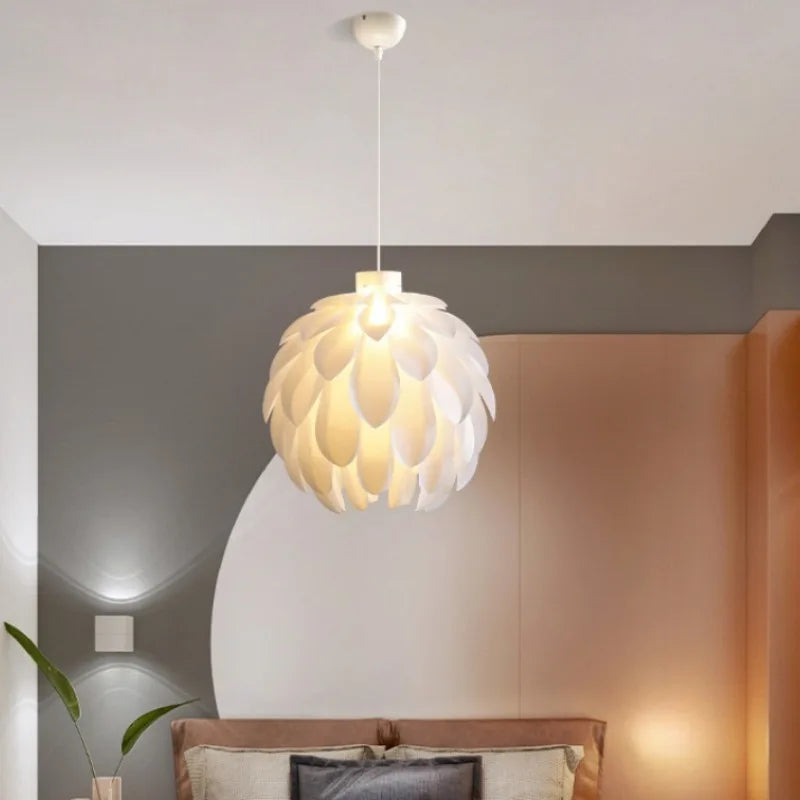 lustre en pvc design pomme de pin moderne pour décoration intérieure - vue 5 sur 7