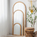 Full length mirror, floor mirror, girls' makeup, dressing, dressing, rattan net, Nordic fitting mirror, ins