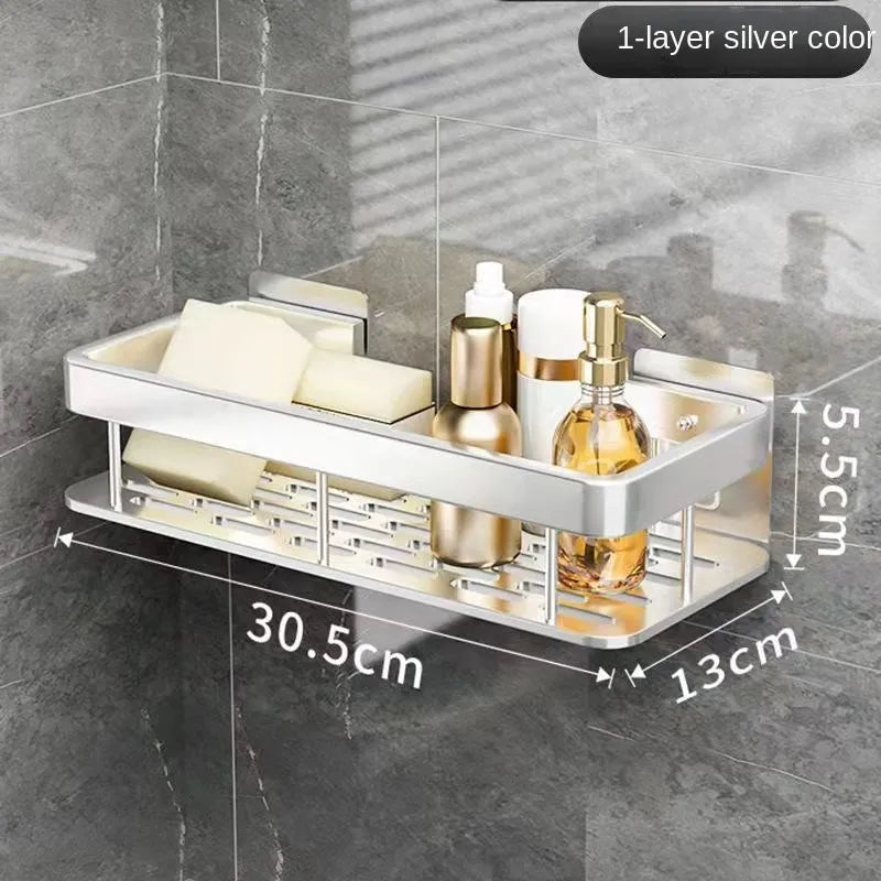 étagères murales de luxe antirouille pour accessoires de bain - vue 7 sur 17