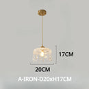 suspension en verre moderne design rétro pour décoration intérieure luxe