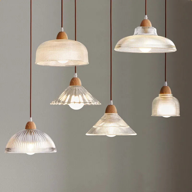 suspension en verre style japonais pour intérieur vintage - vue 4 sur 30