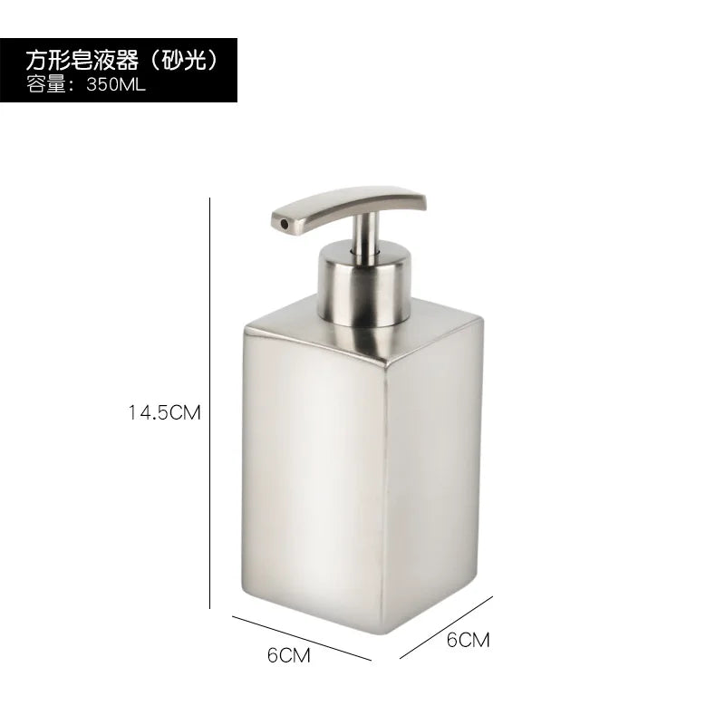 distributeur de savon liquide en acier inoxydable pour salle de bain - vue 12 sur 20