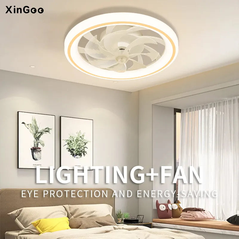 Ventilateur de plafond intelligent avec lumières - vue 2 sur 8