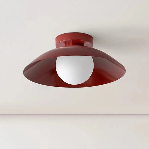Plafonniers LED nordiques lampes d'abat-jour en métal coloré pour chambre salon vestiaire couloir allée entrée balcon lumière