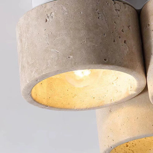 plafonnier en marbre naturel lampe suspendue pierre