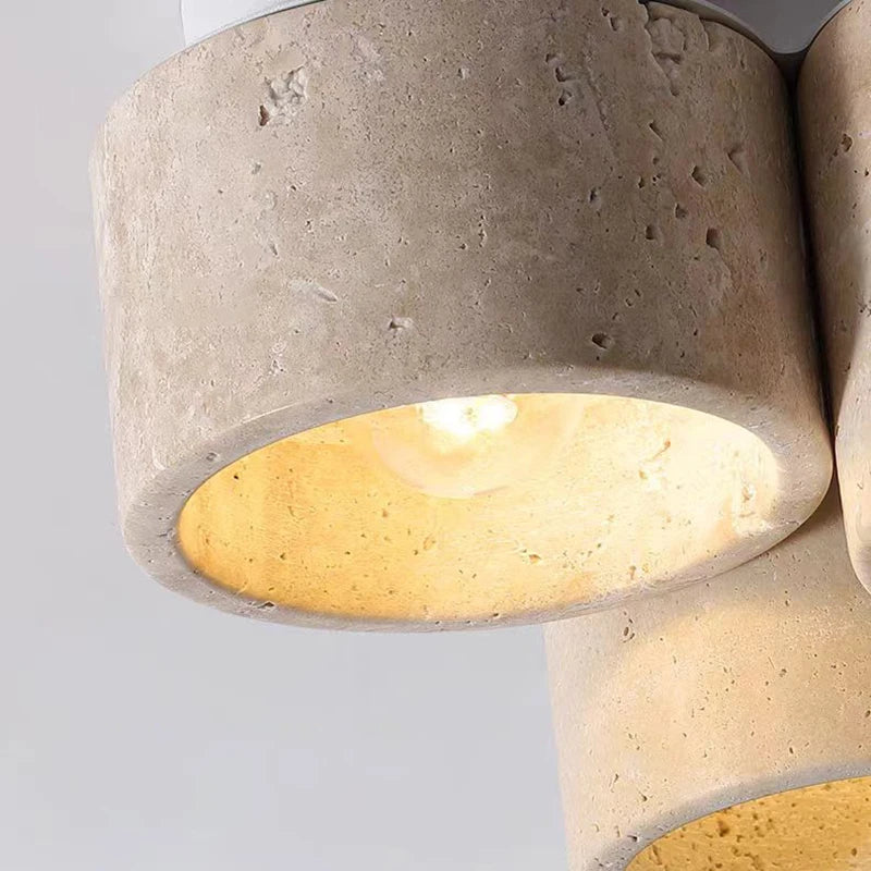 plafonnier en marbre naturel pour escaliers avec suspension