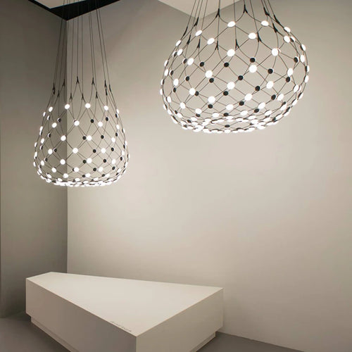 Lustre Designer italien Led nordique noir blanc salle à manger filet de pêche