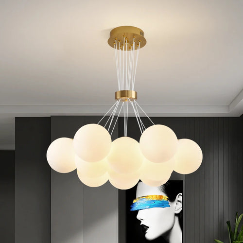 Moderne Pendelleuchte in mondförmigem Design - vue 6 sur 19