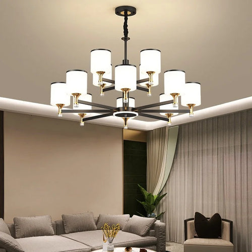 Moderner LED-Kronleuchter für elegante und luxuriöse Inneneinrichtung - vue 3 sur 10