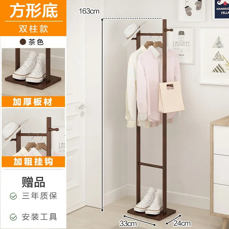 porte-manteau en bambou multifonction pour vêtements modernes - vue 10 sur 15