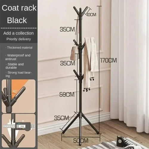 porte-vêtements et chapeaux support vertical en forme de branche - vue 2 sur 7
