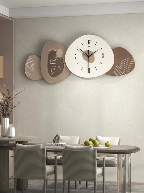 Modern Minimalist Wall Decor, Sofa Background Hanging Watch, Large Creative Wall Clock, 3D Wall Pendant, Home Decoration, 80cm - vue 2 sur 6