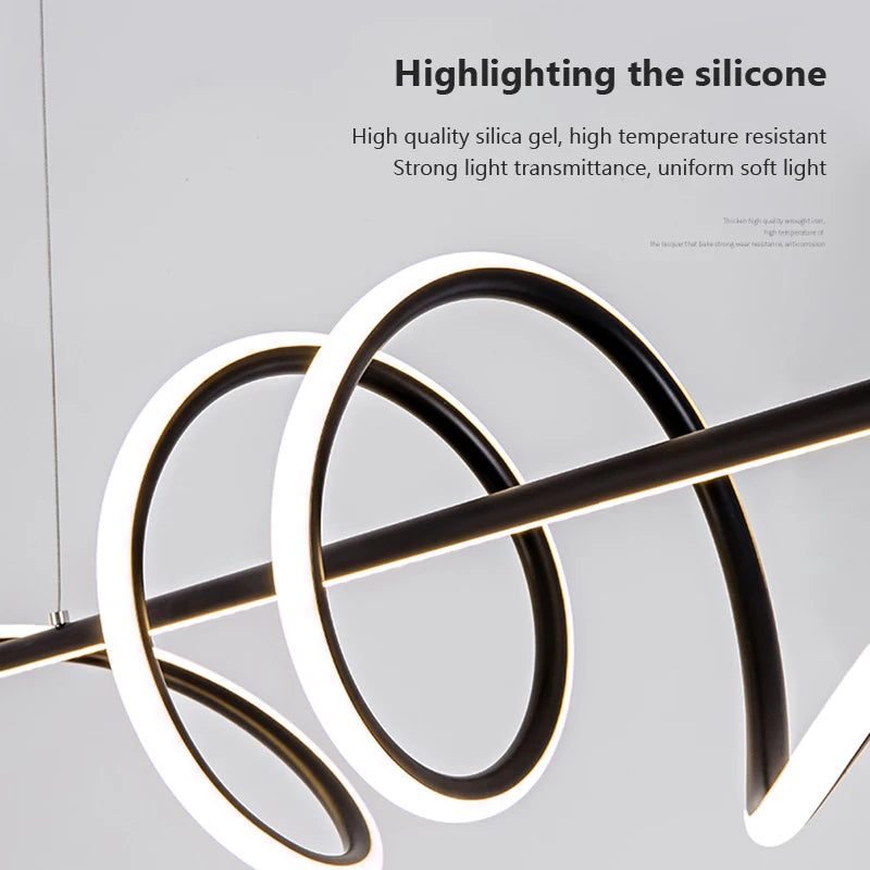 Moderne LED-Pendelleuchte für elegante Innendekoration - vue 5 sur 8