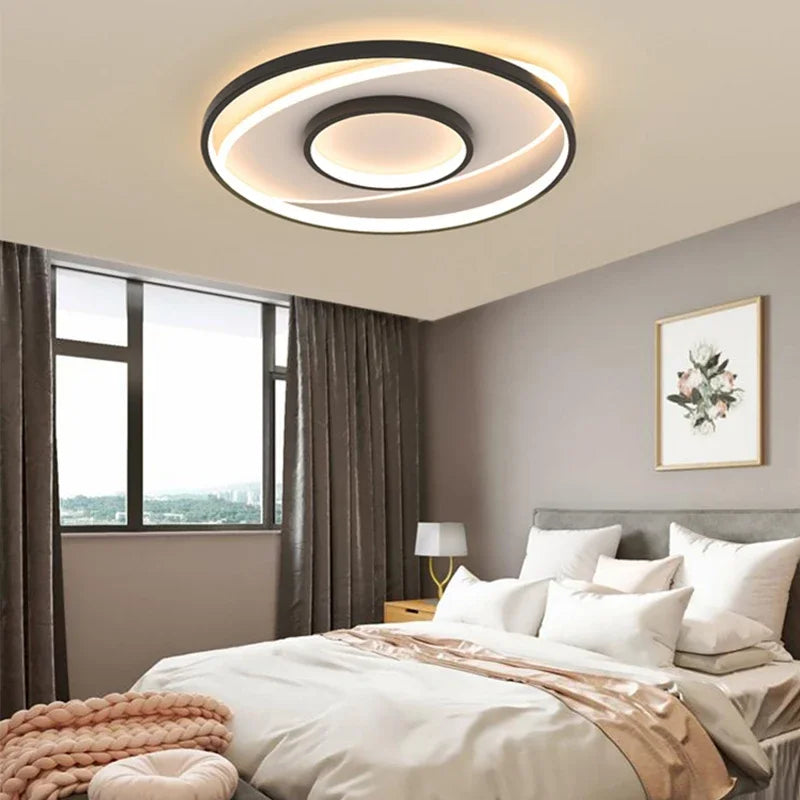 plafonnier led moderne pour décoration d'intérieur élégante et lumineuse - vue 4 sur 8