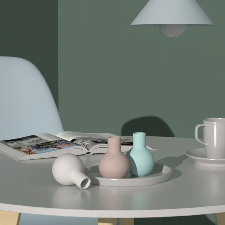 vase en céramique artisanale pour fleurs séchées décoratif et créatif - vue 4 sur 16