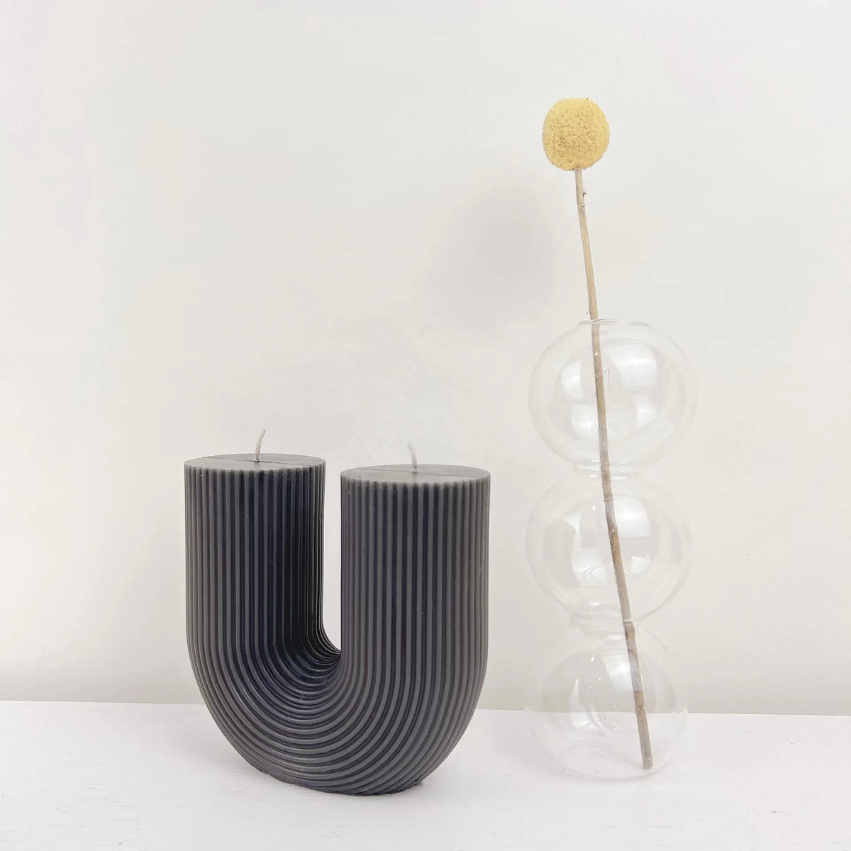 bougies parfumées géométriques en forme de u pour décoration intérieure - vue 3 sur 27