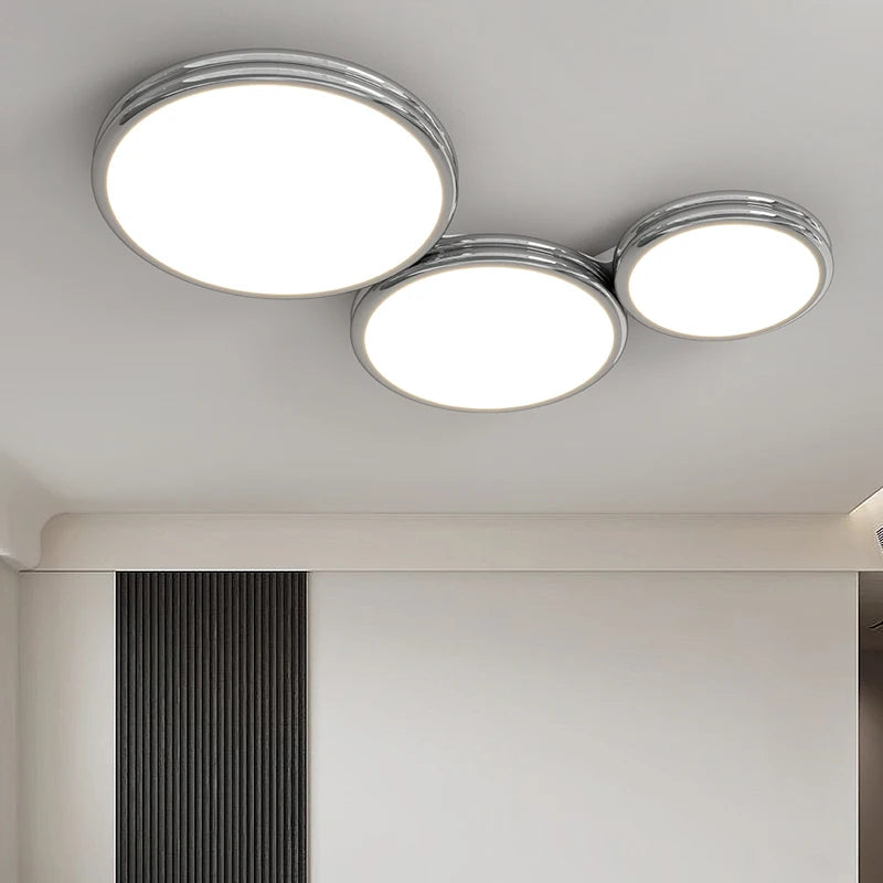 led plafonnier rond minimaliste pour éclairage intérieur - vue 4 sur 24