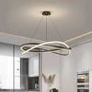 Minimalistischer LED-Kronleuchter nordisches Design für große Kunsthalle