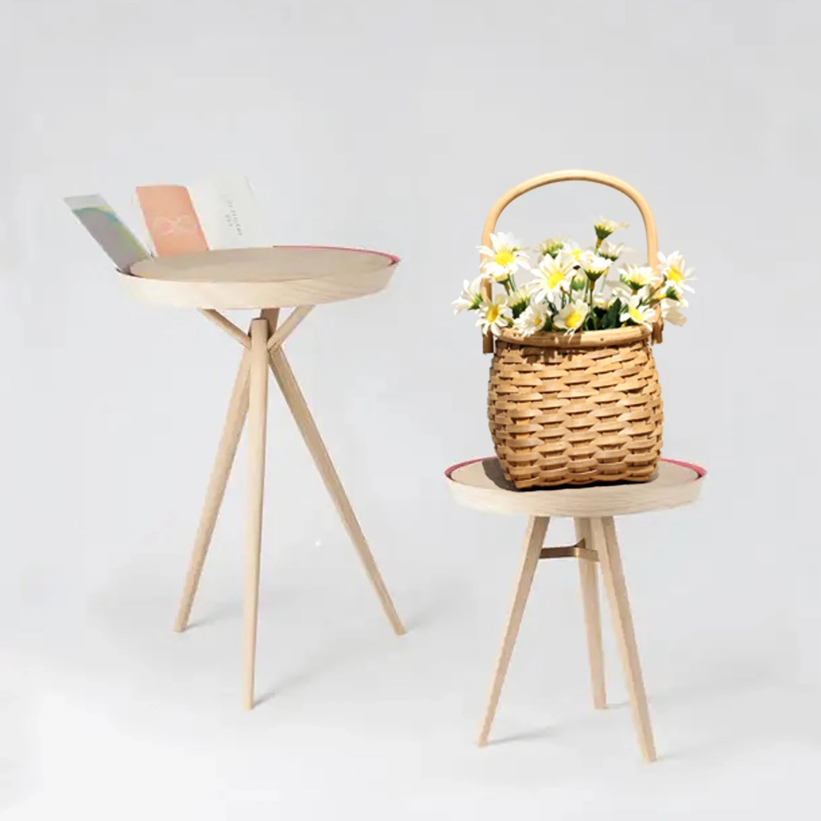 panier en copeaux de bois tressés pour fête des enseignants et fête des mères - vue 5 sur 7