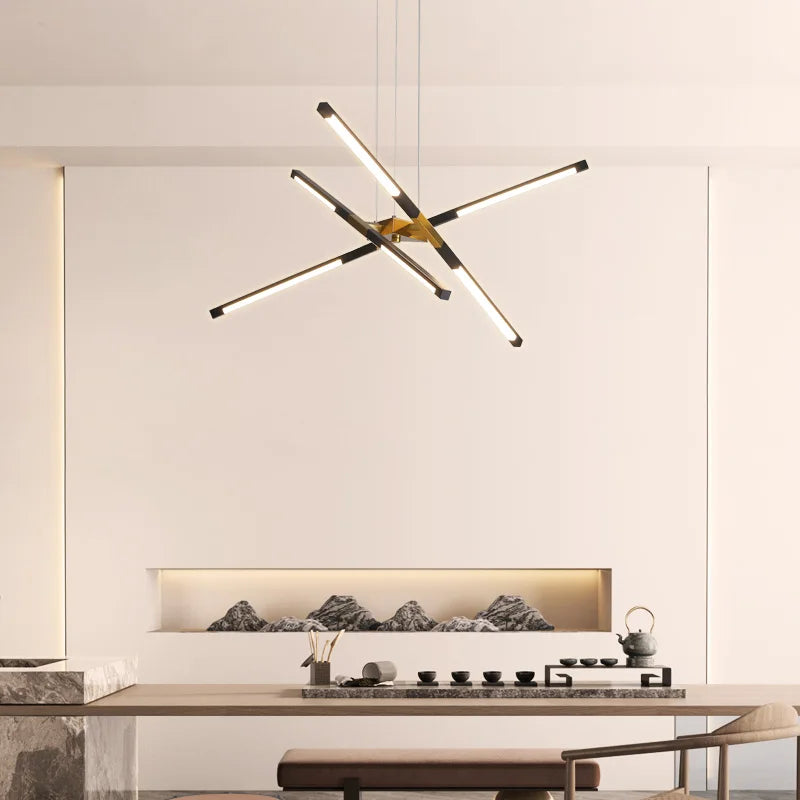 lustre led moderne avec intensité variable pour intérieur - vue 5 sur 15