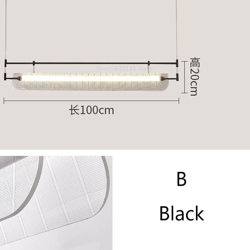 suspension minimalistes italiennes en acrylique led modernes