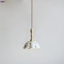 Design-Pendelleuchte LED Schmetterling Keramik und Holz