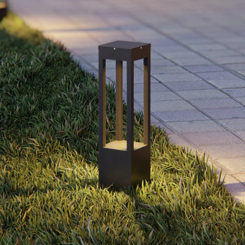 Moderne LED-Gartenleuchte aus Aluminium, wasserdicht für den Außenbereich - vue 3 sur 21