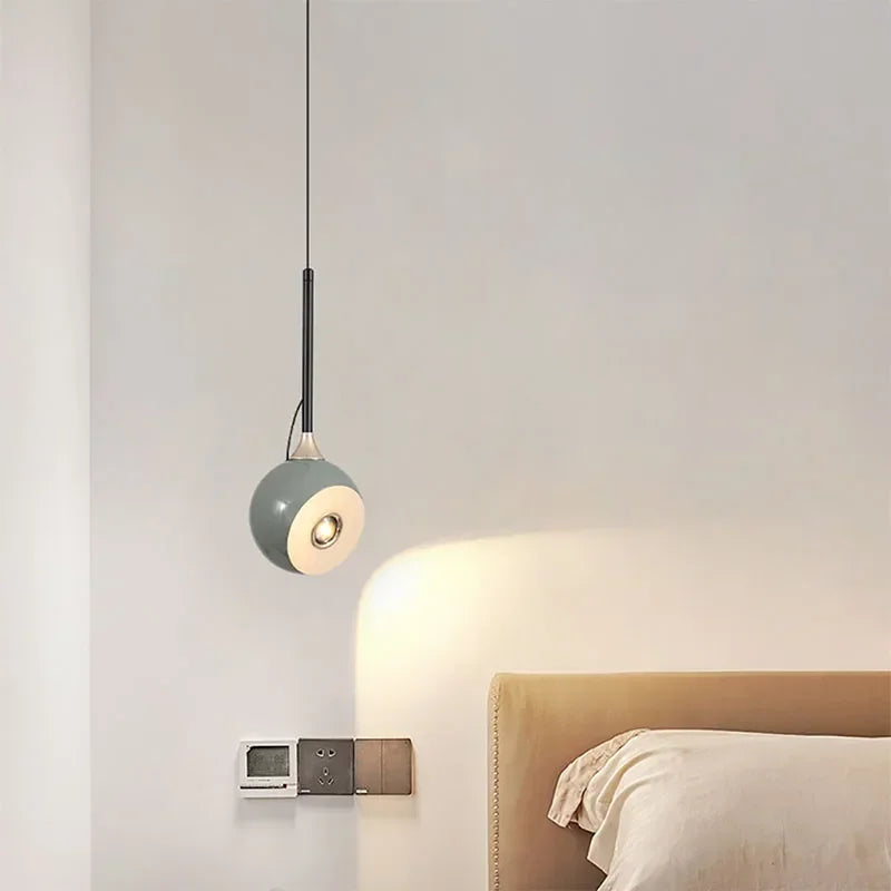 Nordische LED-Pendelleuchte für stilvolle Innenraumgestaltung – ideal fürs Arbeitszimmer - vue 5 sur 9