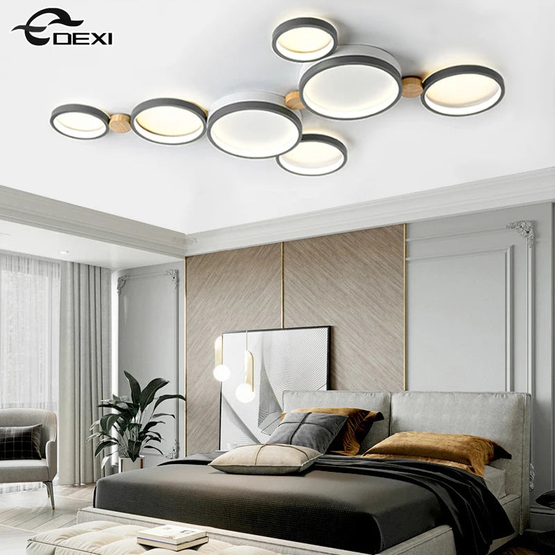 lustre nordique led pour salon balcon café vestiaire - vue 4 sur 25