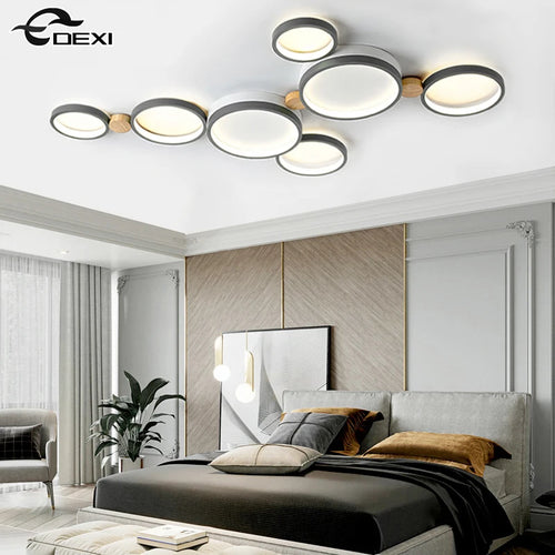 Nordischer LED-Kronleuchter für Wohnzimmer, Café, Balkon, Garderobe - vue 4 sur 25