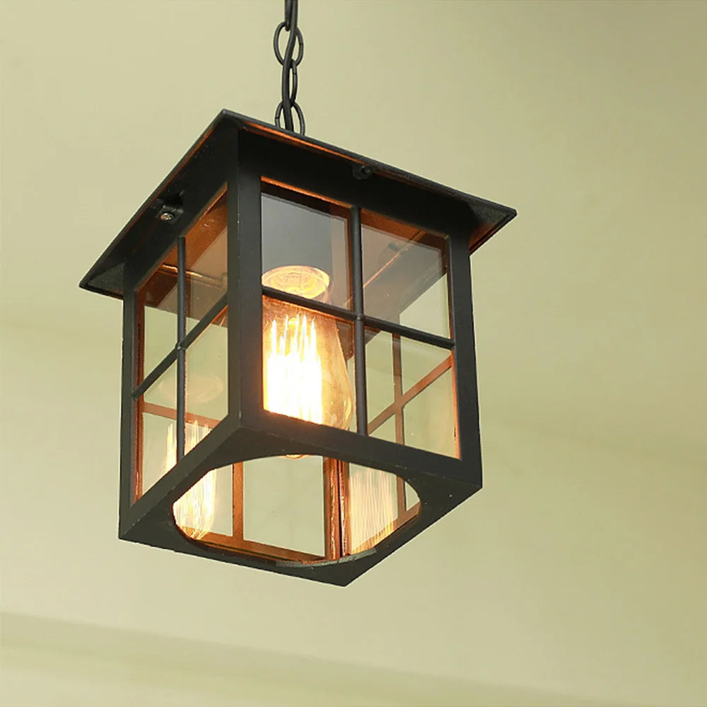 lustre extérieur rétro pour jardin et balcon décoratif - vue 4 sur 9