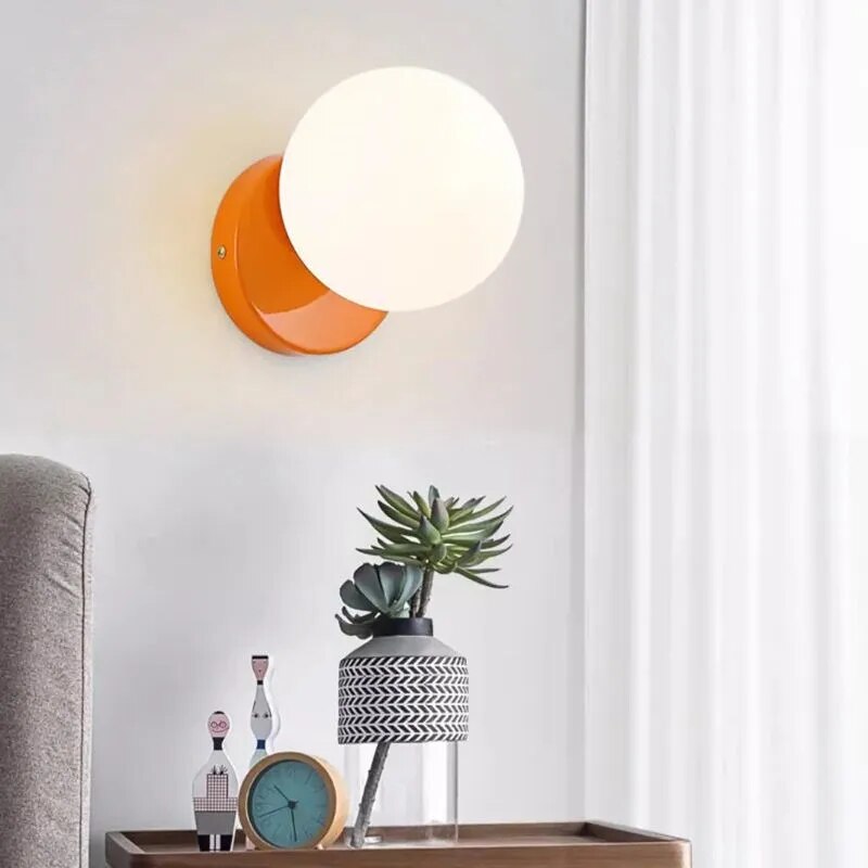 Applique murale LED nordique Macaron crème - vue 2 sur 18