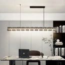 Moderne Pendelleuchte aus Edelstahl mit eleganter LED-Beleuchtung