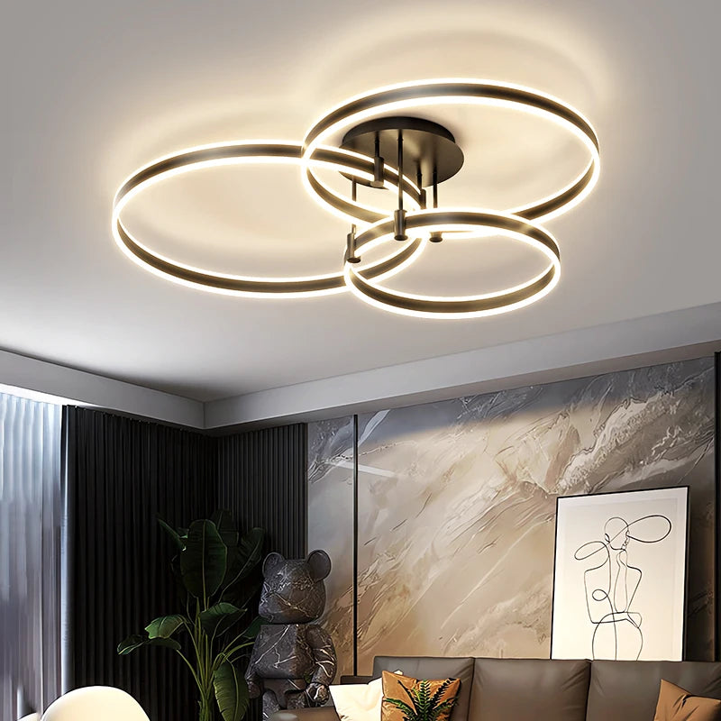 lustre led en acrylique avec lumières haut et bas - vue 4 sur 14