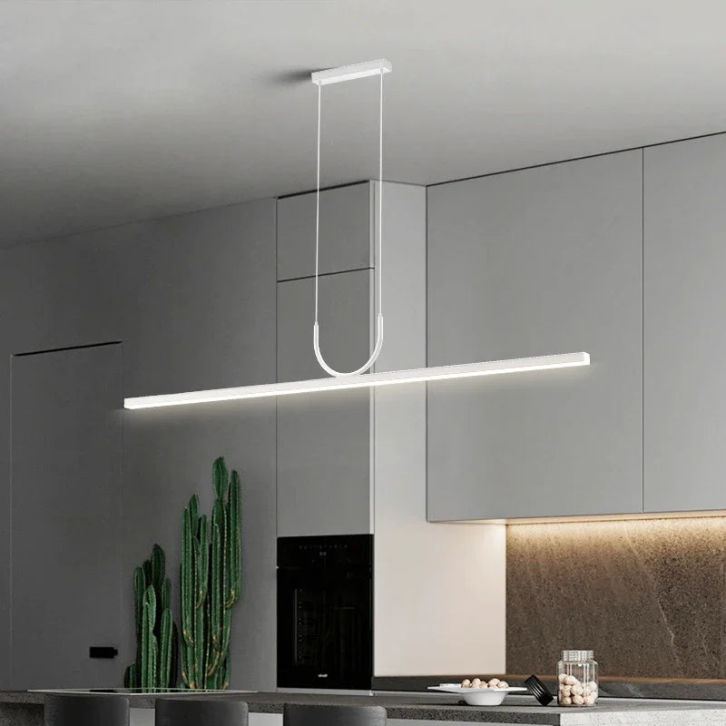 Minimalistischer LED-Kronleuchter für moderne Wohnraumdekoration - vue 4 sur 14