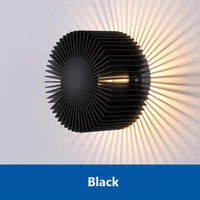 Moderne Wandleuchte Aluminium Schwarz Roségold