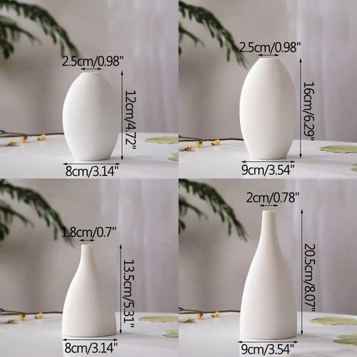 vase en céramique moderne pour fleurs séchées décoration artisanale