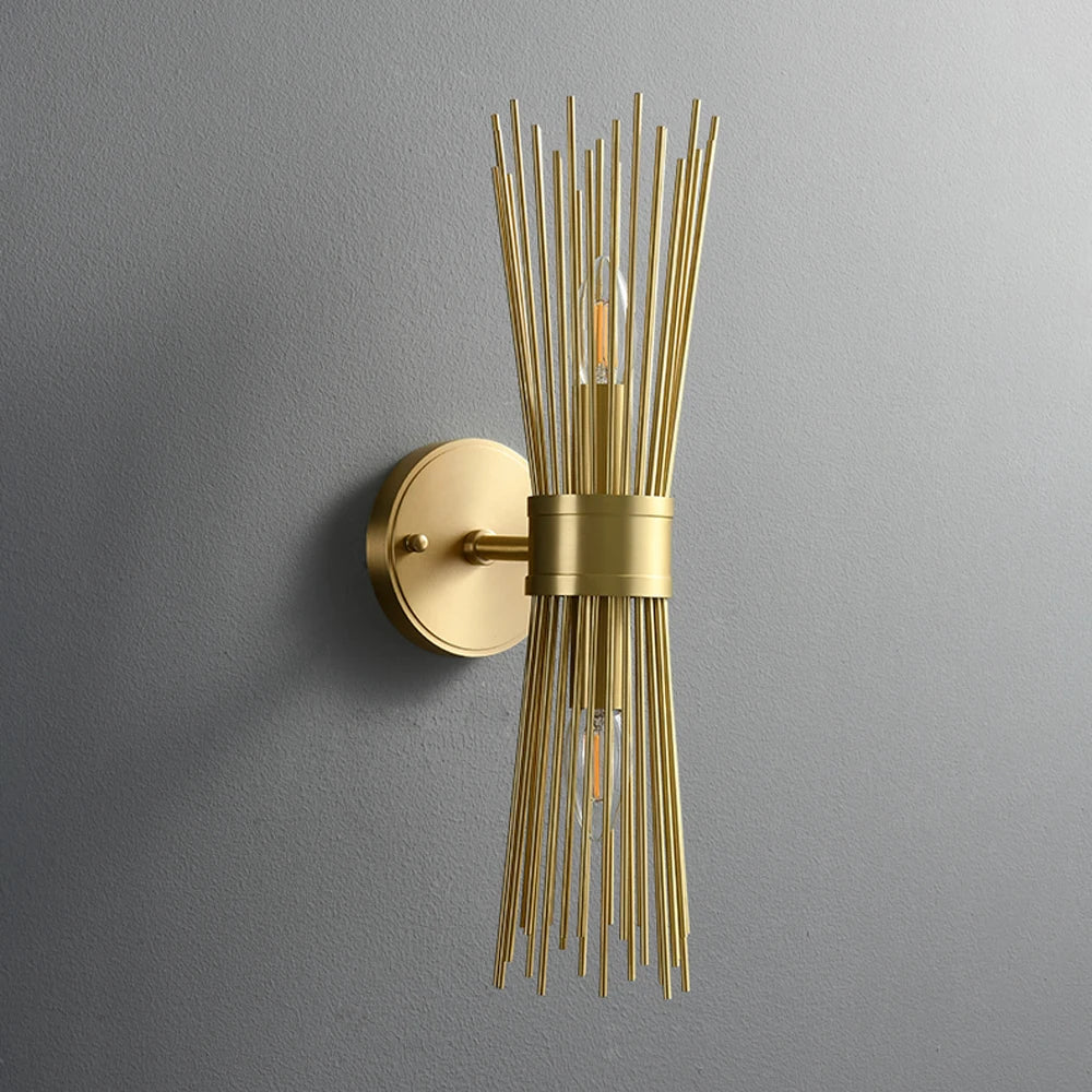 Luxuriöse Wandleuchte Design aus antikem Metall für elegantes Interieur - vue 5 sur 8