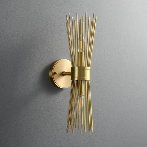 Luxuriöse Wandleuchte Design aus antikem Metall für elegantes Interieur - vue 6 sur 8